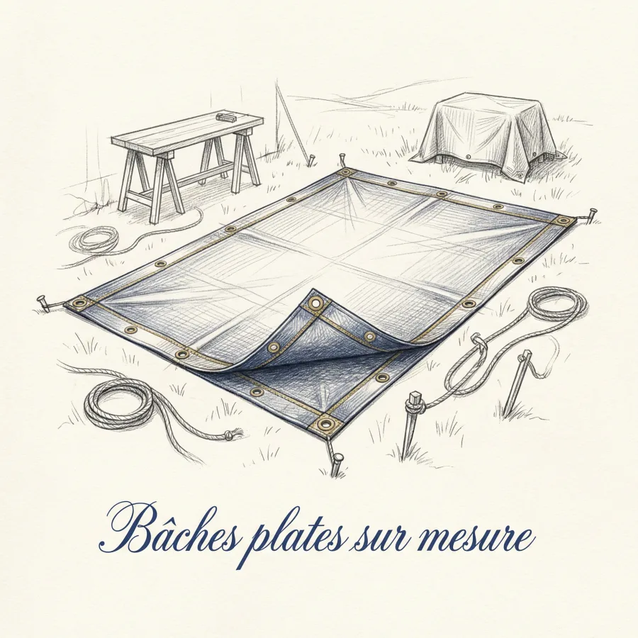 Bâche plate