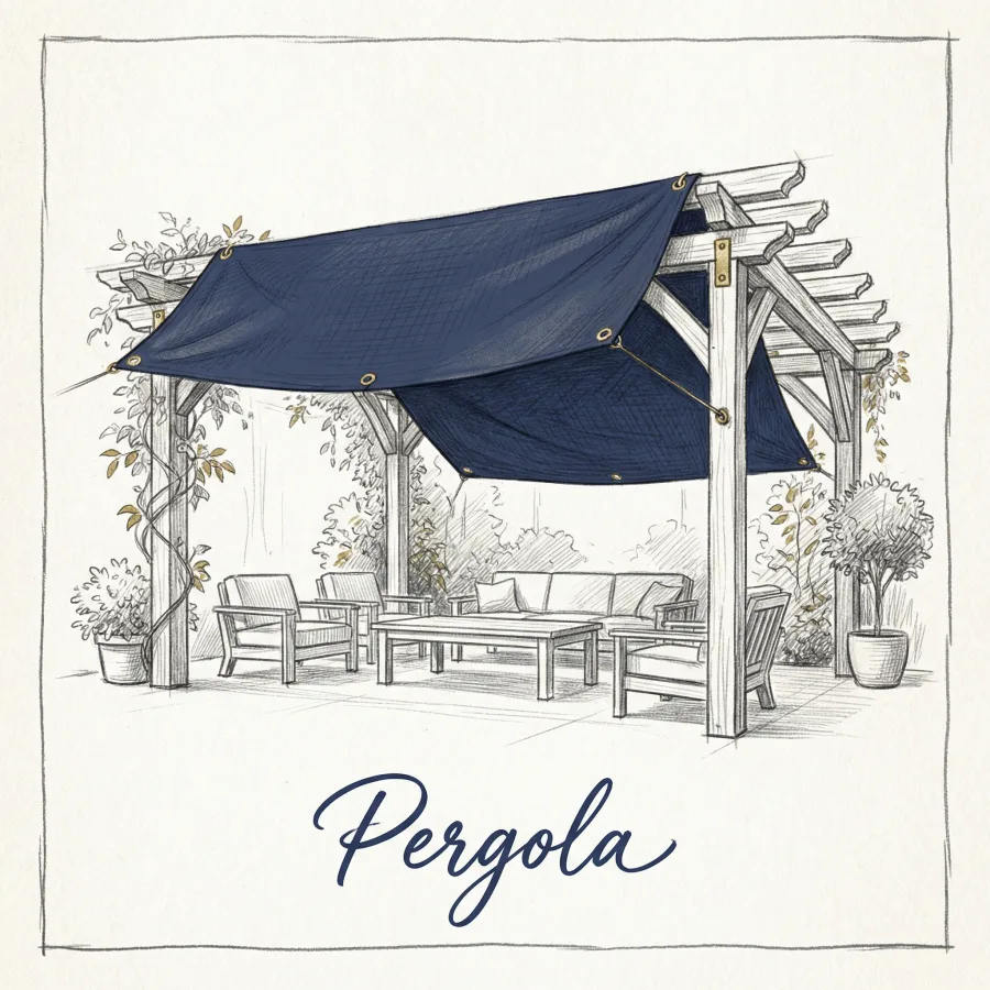 Bâche pergola